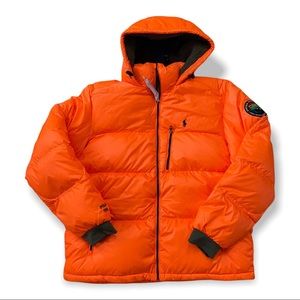 Polo Ralph Lauren 750 Sportsmen Respect Wildlife Orange Down Puffer Jacket sz L